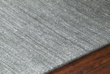 Chandra Medona MED-37400 Grey and Green rug, side detail view