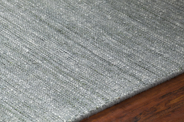 Chandra Medona MED-37400 Grey and Green rug, side detail view
