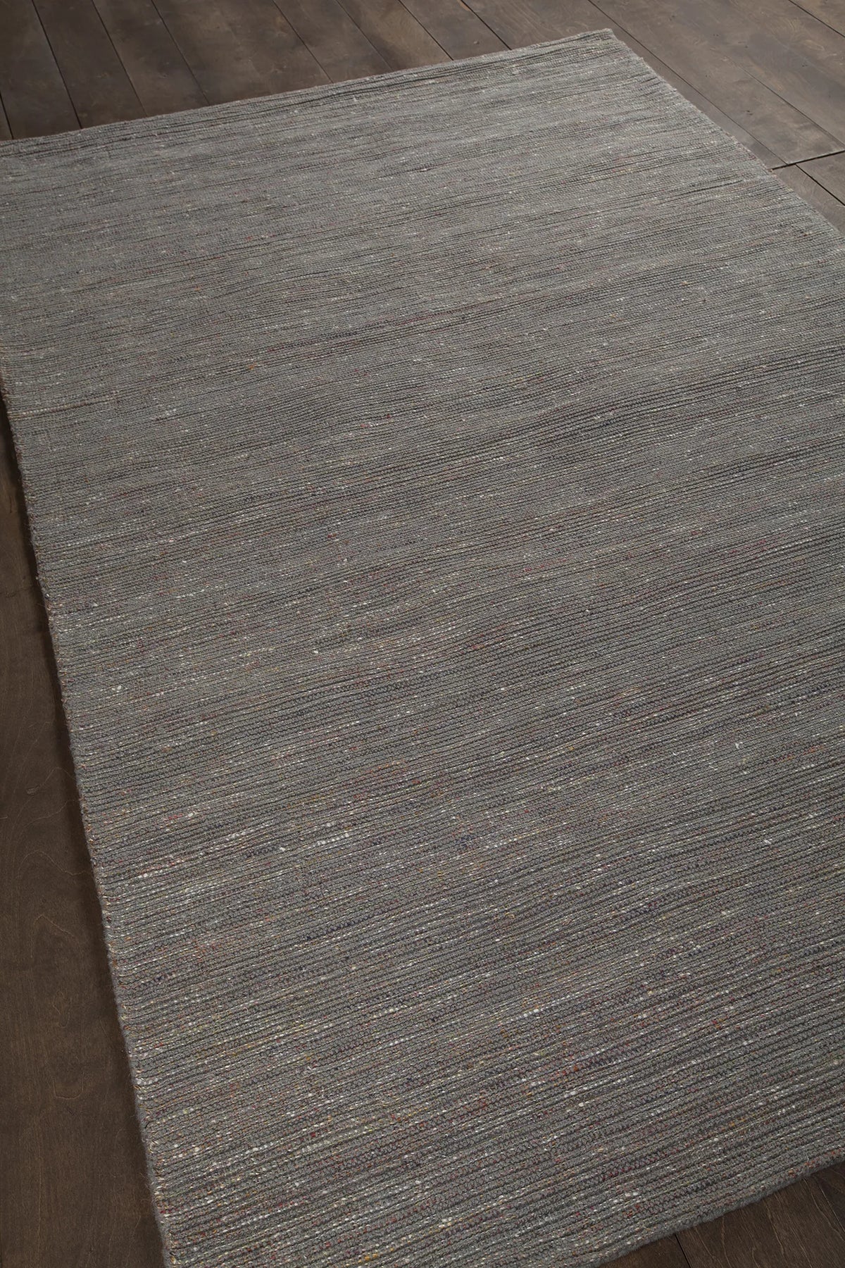 Chandra Medona MED-37402 Grey and Red and Yellow rug, angled side view