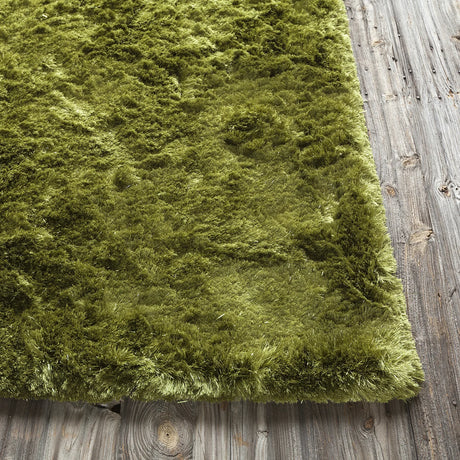 Chandra Mercury MER-6900 Green rug, corner detail