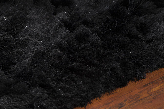 Chandra Mercury MER-6901 Black rug, side detail view