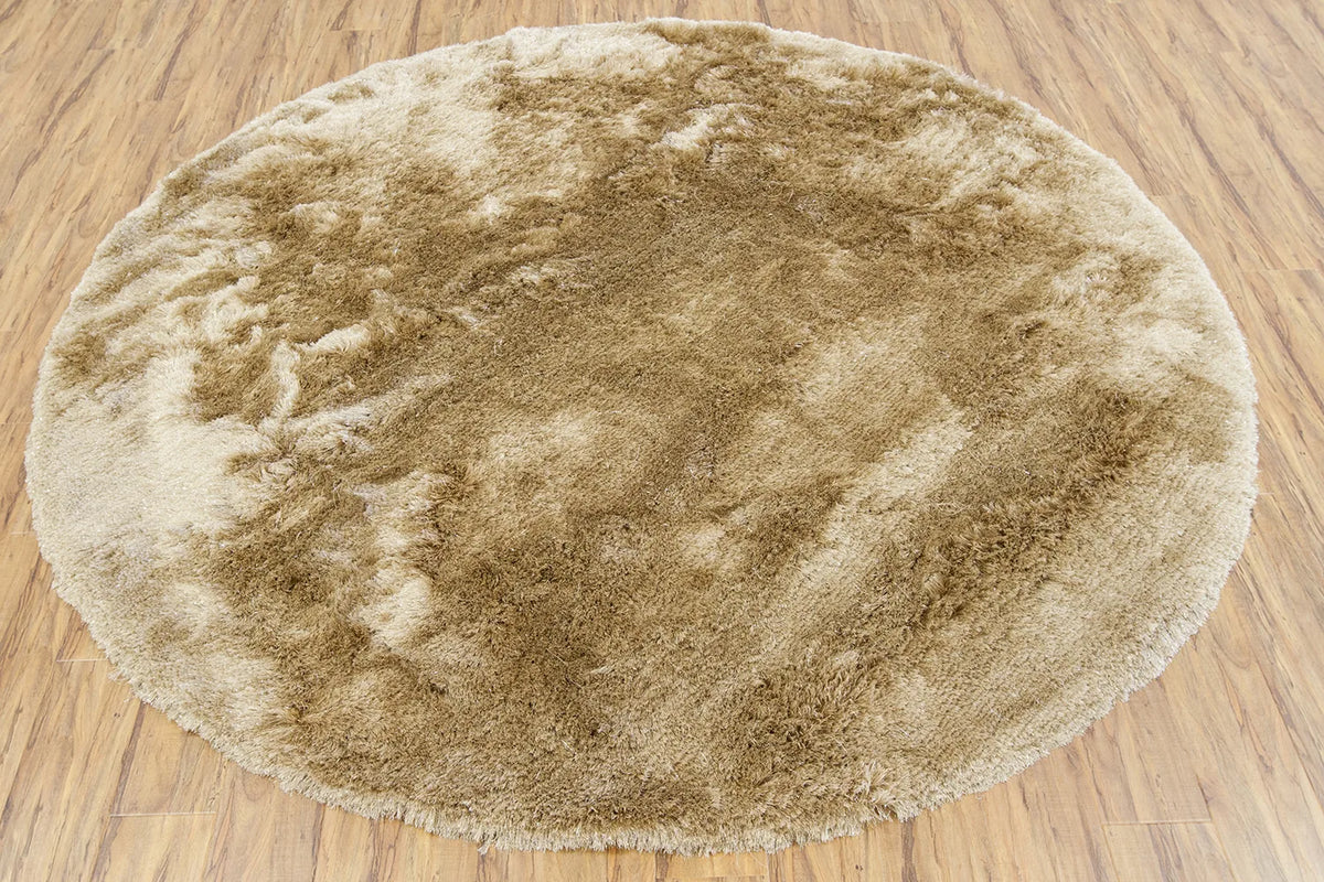 Chandra Mercury MER-6903 Beige round rug, flat view