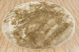 Chandra Mercury MER-6903 Beige round rug, flat view