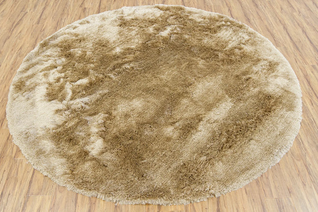Chandra Mercury MER-6903 Beige round rug, flat view