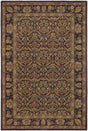 Chandra Metro MET-563 Brown and Yellow and Green and Beige rug, flat view