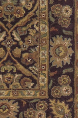 Chandra Metro MET-563 Brown and Yellow and Green and Beige rug, texture close-up