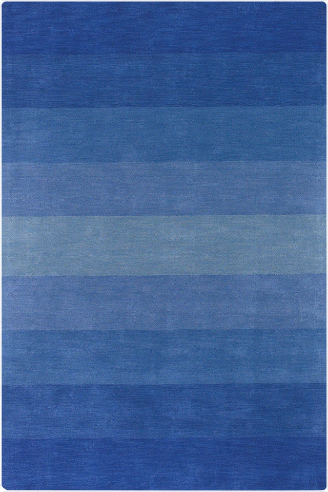 Chandra Metro MET-566 Blue rug, flat view