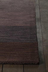 Chandra Metro MET-568 Charcoal and Grey and Brown rug, corner detail