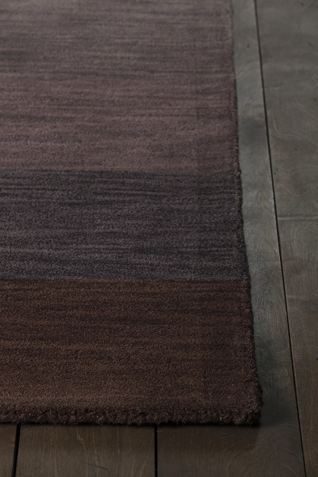Chandra Metro MET-568 Charcoal and Grey and Brown rug, corner detail