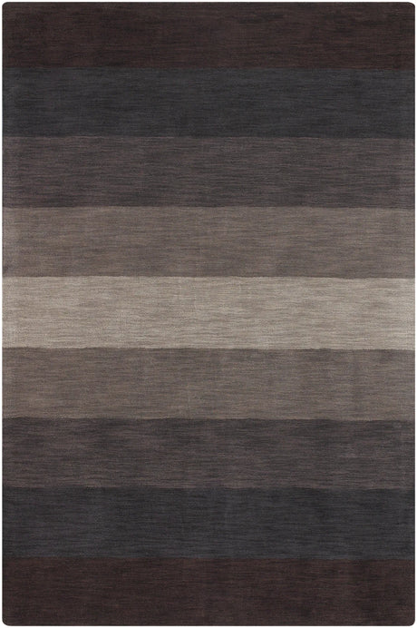 Chandra Metro MET-568 Charcoal and Grey and Brown rug, flat view