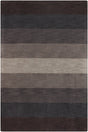 Chandra Metro MET-568 Charcoal and Grey and Brown rug, flat view