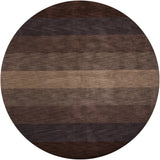 Chandra Metro MET-568 Charcoal and Grey and Brown round rug, flat view