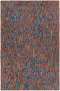 Chandra Misty MIS-42300 Brown and Blue rug, flat view