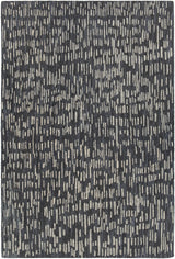 Chandra Misty MIS-42301 Black and Grey rug, flat view