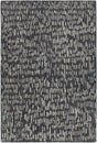 Chandra Misty MIS-42301 Black and Grey rug, flat view