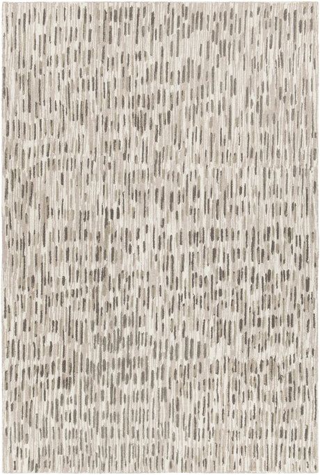 Chandra Misty MIS-42302 Beige and Charcoal rug, flat view