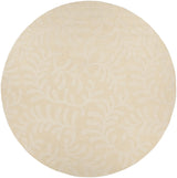 Chandra Mystica MYS-29800 White round rug, flat view