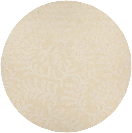 Chandra Mystica MYS-29800 White round rug, flat view