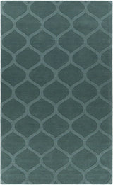 Chandra Mystica MYS-29801 Teal rug, flat view