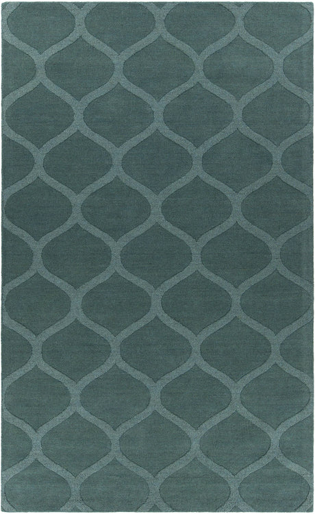 Chandra Mystica MYS-29801 Teal rug, flat view