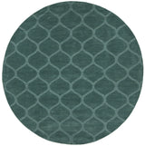 Chandra Mystica MYS-29801 Teal round rug, flat view