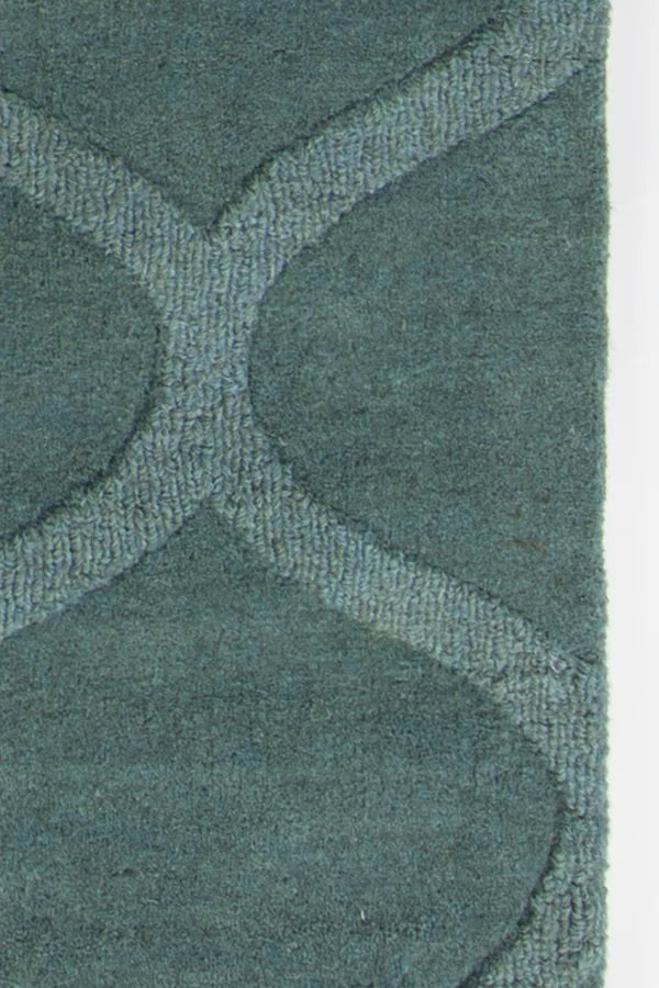 Chandra Mystica MYS-29801 Teal rug, texture close-up