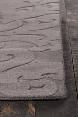 Chandra Mystica MYS-29802 Charcoal rug, corner detail