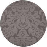 Chandra Mystica MYS-29802 Charcoal round rug, flat view