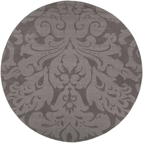 Chandra Mystica MYS-29802 Charcoal round rug, flat view