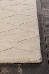 Chandra Mystica MYS-29803 Ivory rug, corner detail