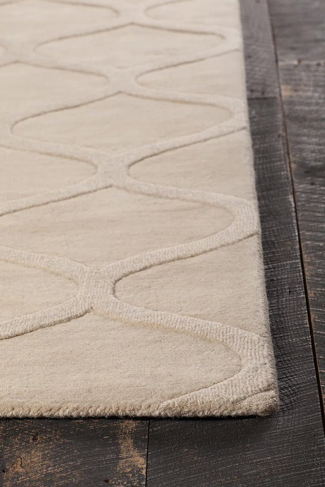 Chandra Mystica MYS-29803 Ivory rug, corner detail