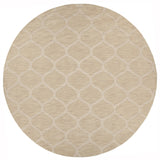 Chandra Mystica MYS-29803 Ivory round rug, flat view
