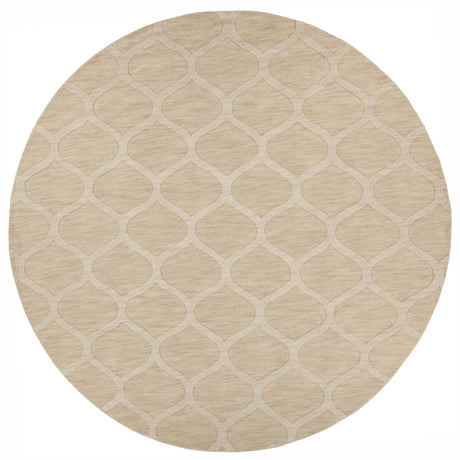 Chandra Mystica MYS-29803 Ivory round rug, flat view
