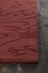 Chandra Mystica MYS-29804 Red rug, corner detail