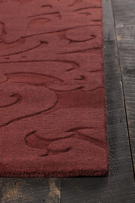 Chandra Mystica MYS-29804 Red rug, corner detail