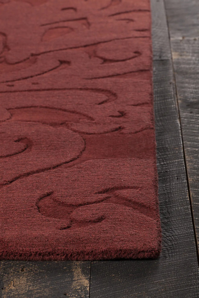 Chandra Mystica MYS-29804 Red rug, corner detail