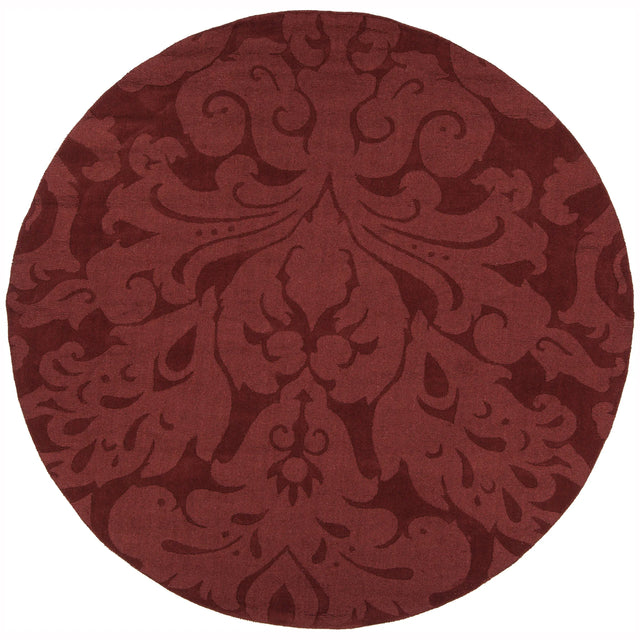 Chandra Mystica MYS-29804 Red round rug, flat view