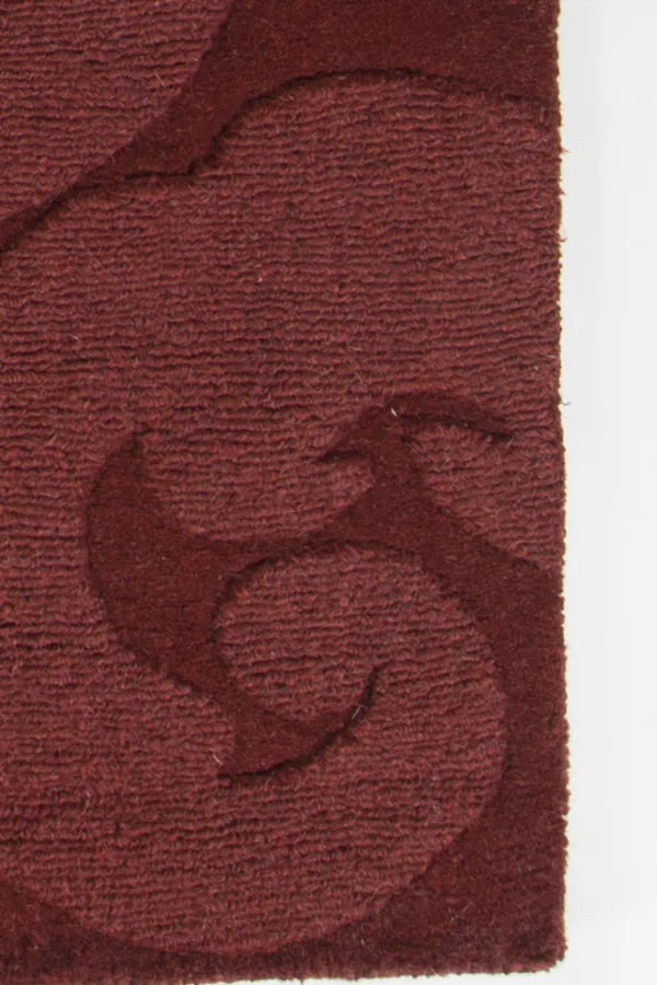 Chandra Mystica MYS-29804 Red rug, texture close-up