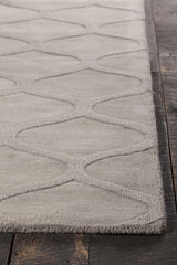 Chandra Mystica MYS-29805 Grey rug, corner detail