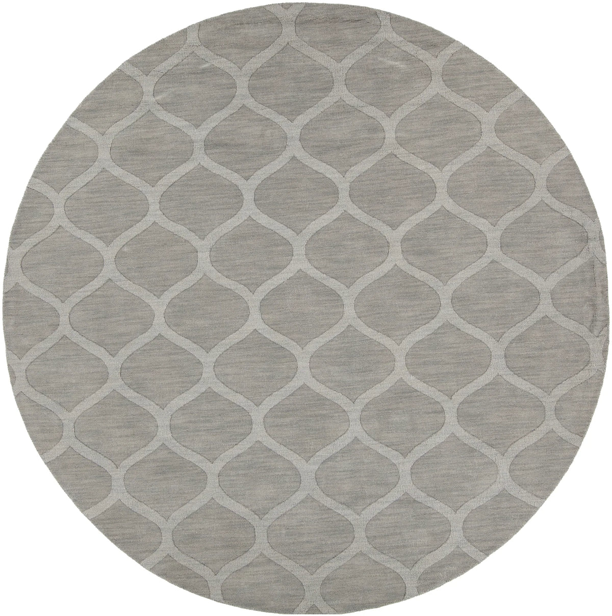 Chandra Mystica MYS-29805 Grey round rug, flat view