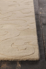 Chandra Mystica MYS-29806 Light Gold rug, corner detail