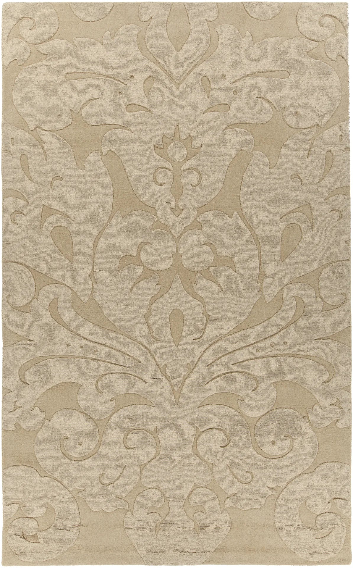 Chandra Mystica MYS-29806 Light Gold rug, flat view