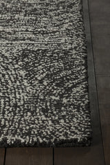 Chandra Navyan NAV-5006 Ivory and Brown rug, corner detail