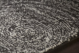 Chandra Navyan NAV-5006 Ivory and Brown rug, side detail view