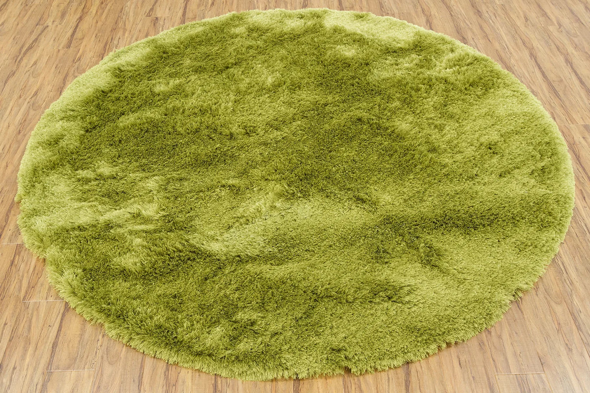 Chandra Naya NAY-18800 Green round rug, flat view