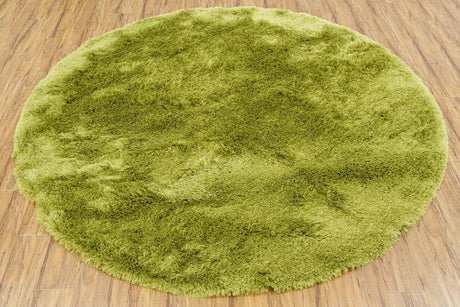 Chandra Naya NAY-18800 Green round rug, flat view