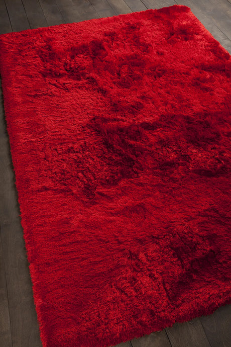 Chandra Naya NAY-18802 Red rug, angled side view