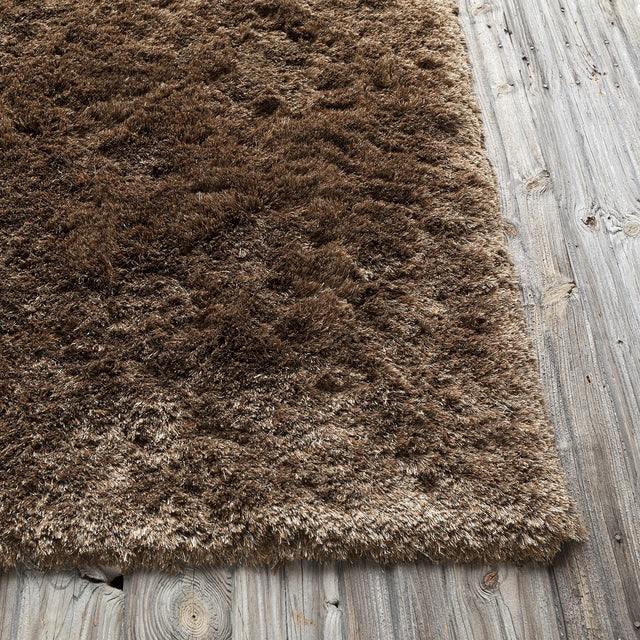 Chandra Naya NAY-18803 Brown and Beige rug, corner detail