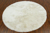 Chandra Naya NAY-18805 White round rug, flat view