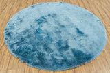 Chandra Naya NAY-18810 Blue round rug, flat view